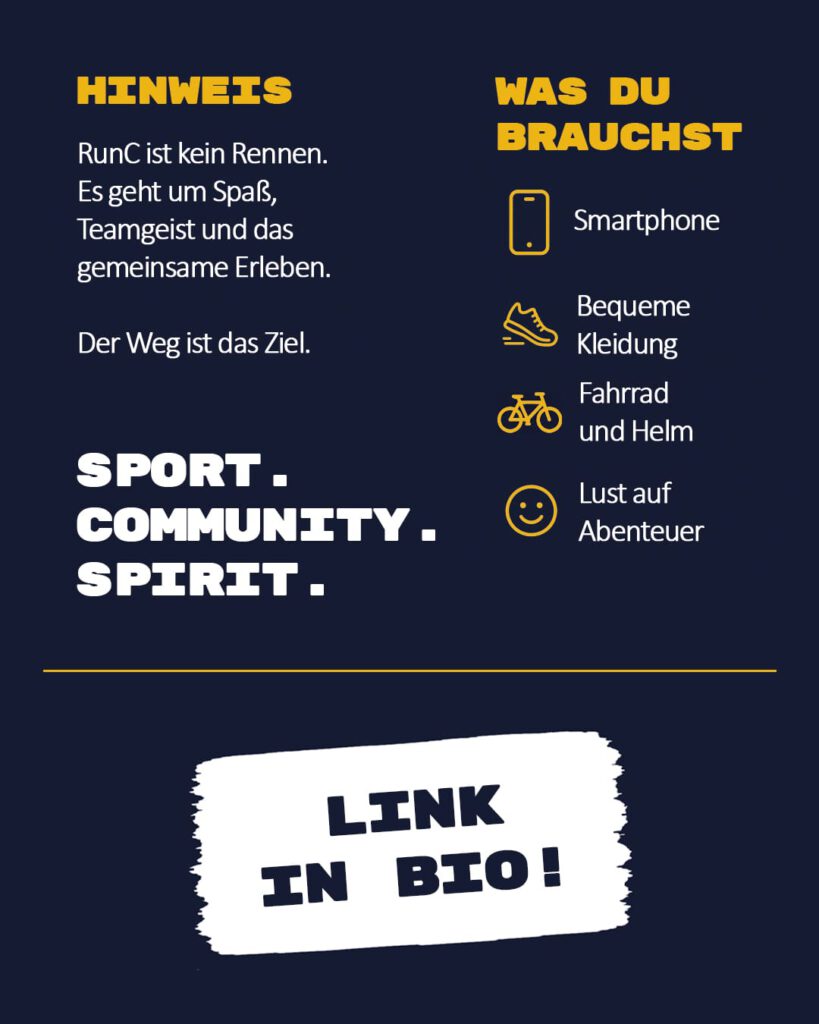 Flyer Runc-Event Hinweise zum Event